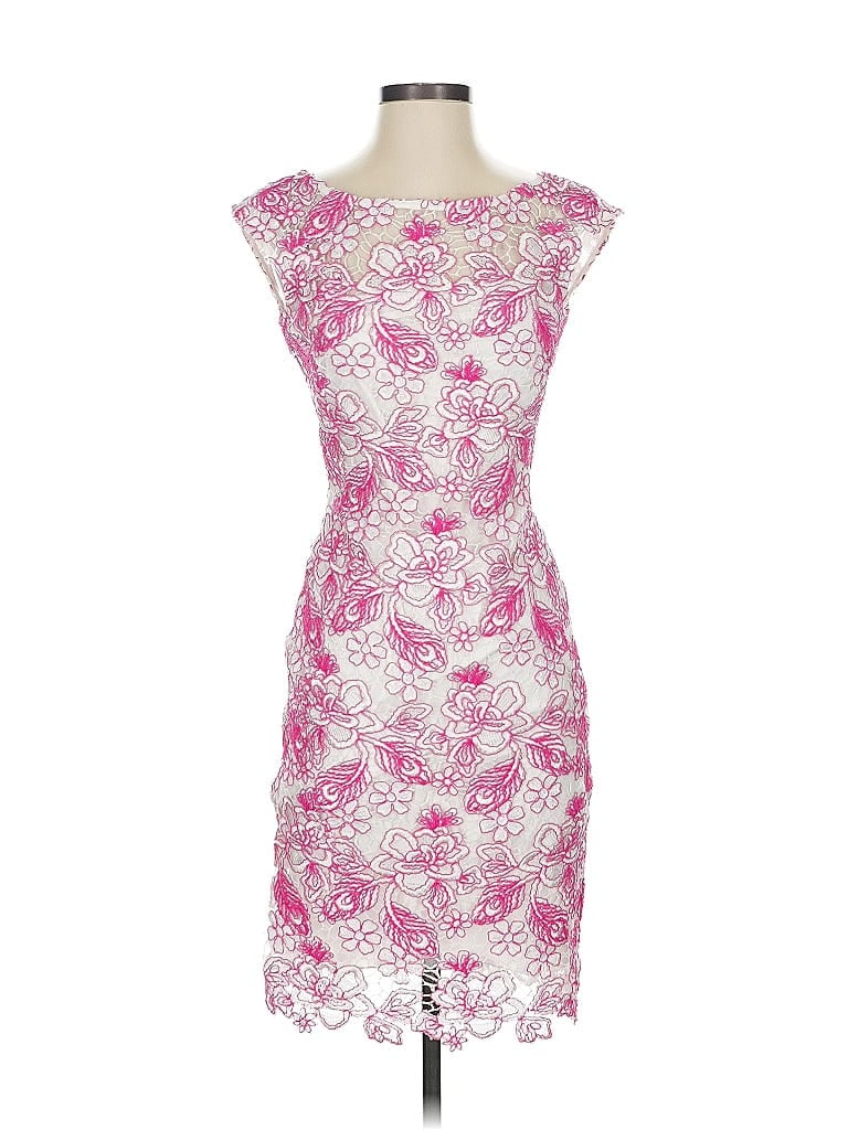 ML Monique Lhuillier Pink Cocktail Dress Size 2 - photo 1