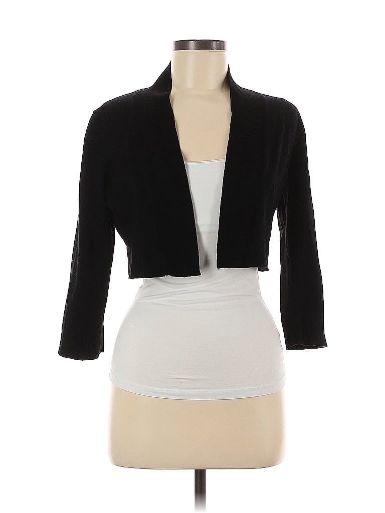 Pre-owned Calvin Klein Cardigan Sweater In Black