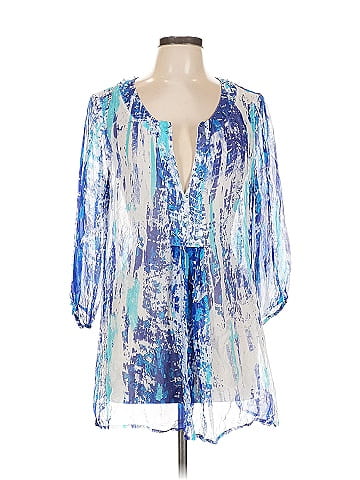 Soft Surroundings 3/4 Sleeve Silk Top (view 1)