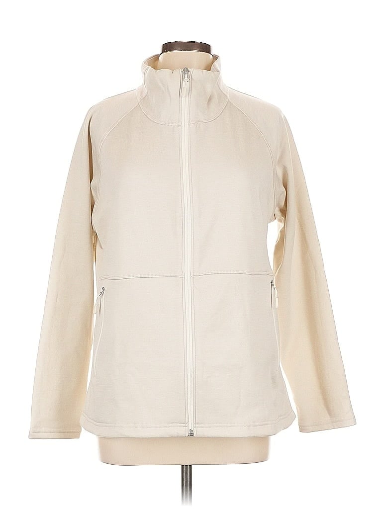 KIRKLAND Signature Ivory Track Jacket Size L - photo 1