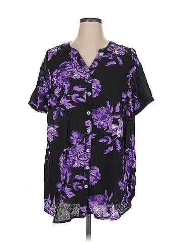 Roaman's Short Sleeve Blouse (view 1)