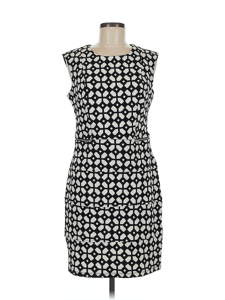 En Focus Studio Polka Dots Black Cocktail Dress Size 6 - photo 1