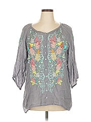 Johnny Was 3/4 Sleeve Blouse