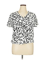 Terra & Sky Short Sleeve Blouse