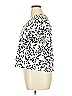 Terra & Sky 100% Rayon Animal Print Ivory Short Sleeve Blouse Size 0X - photo 4