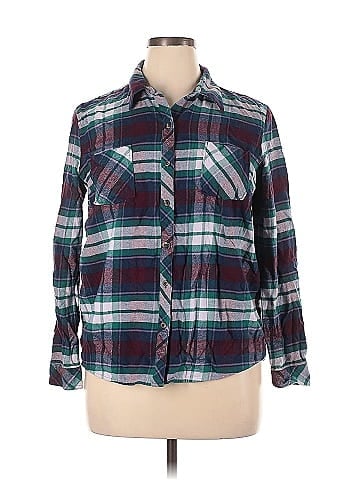 Natural Reflections Long Sleeve Button-Down Shirt (view 1)