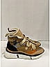 Chloé 100% Suede Color Block Tan Sneakers Size EU 37 - photo 10