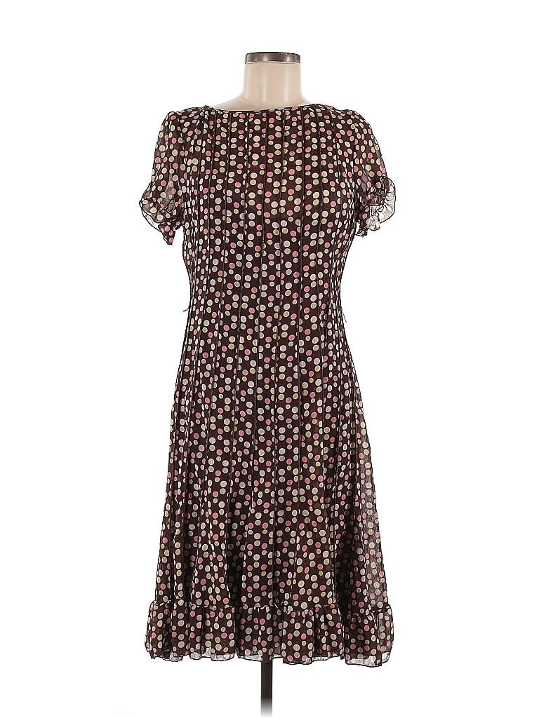 Pre-owned Dressbarn Casual Dress In Brown