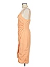 Black Halo Solid Orange Cocktail Dress Size 6 - photo 4