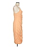 Black Halo Solid Orange Cocktail Dress Size 6 - photo 3