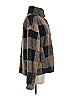 Thread & Supply 100% Polyester Plaid Brown Coat Size M - photo 3