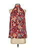 Tanya Taylor 100% Silk Red Sleeveless Silk Top Size 4 - photo 1