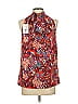 Tanya Taylor 100% Silk Red Sleeveless Silk Top Size 4 - photo 2