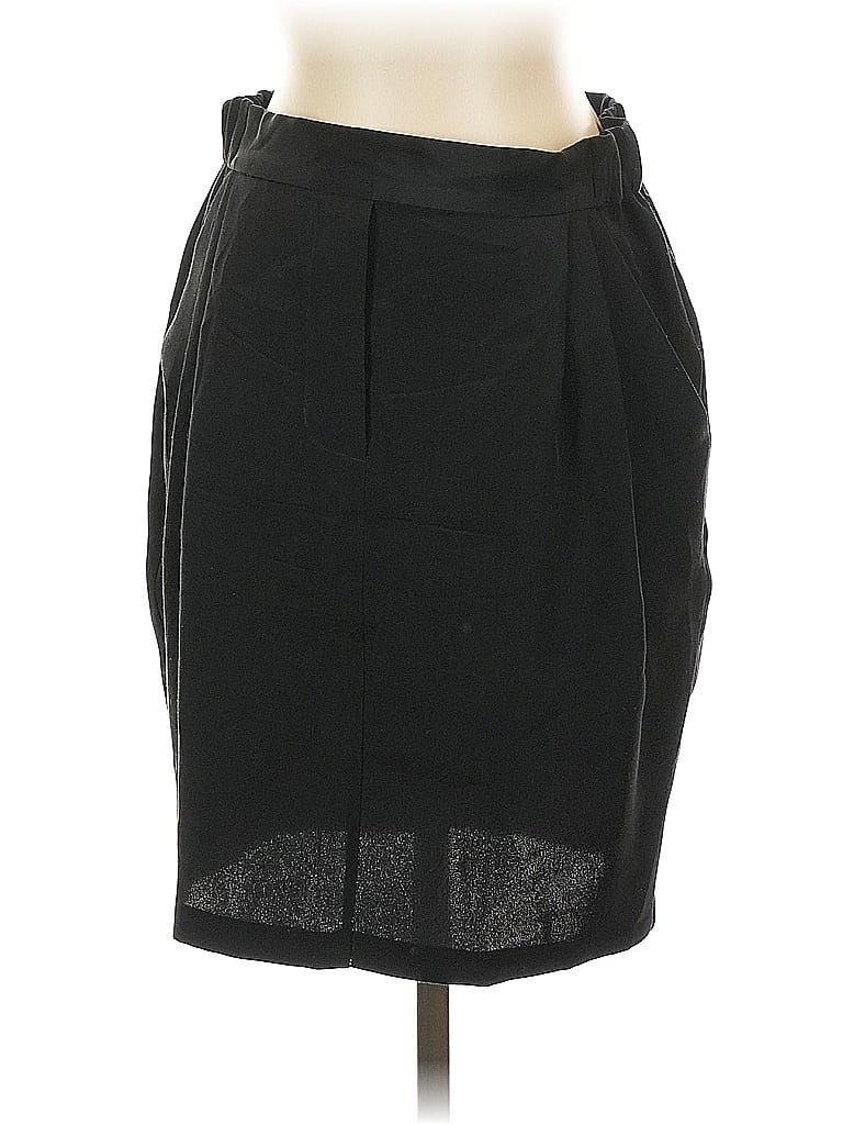 Pre-owned Wilfred Silk Skirt In Black