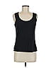 August Silk Black Tank Top Size M - photo 1