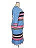 Tanya Taylor Stripes Blue Casual Dress Size 2X - photo 3