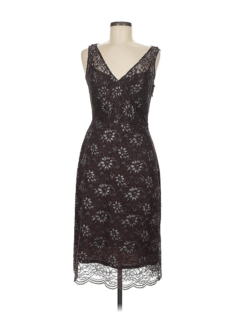 Pre-owned Bcbgmaxazria Cocktail Dress In Brown