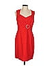 David Meister 100% Polyester Red Casual Dress Size 6 - photo 1
