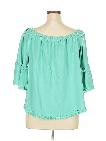 Umgee 3/4 Sleeve Blouse (view 2)
