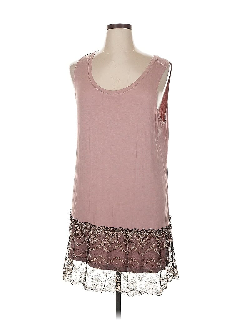 LOGO by Lori Goldstein Pink Casual Dress Size 1X - photo 1