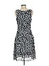 Joseph Ribkoff 100% Polyester Animal Print Silver White Cocktail Dress Size M (estimated) - photo 2