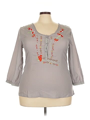 Misslook 3/4 Sleeve Blouse (view 1)