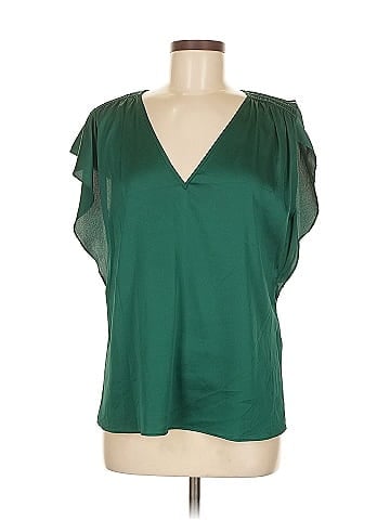White House Black Market Short Sleeve Blouse (view 1)