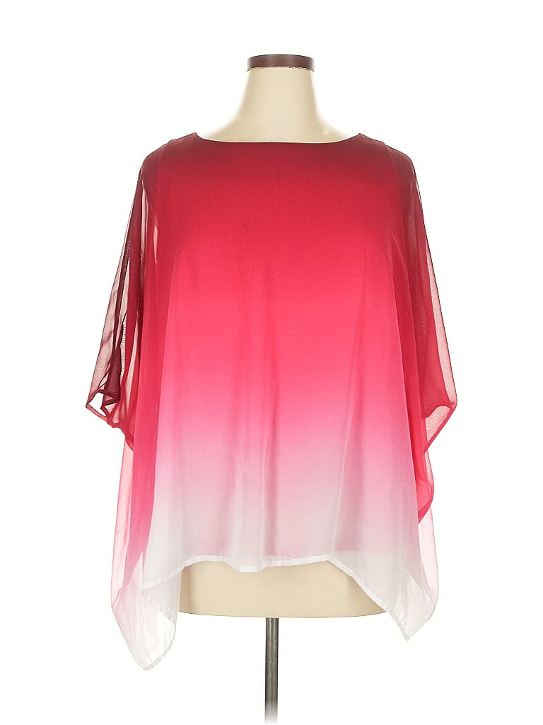 Pre-owned Lane Bryant 3/4 Sleeve Blouse In Pink