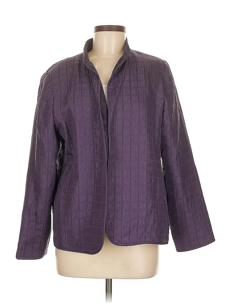 Alfred Dunner Purple Blazer Size 8 - photo 1