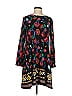 Ann Taylor LOFT Print Black Casual Dress Size M