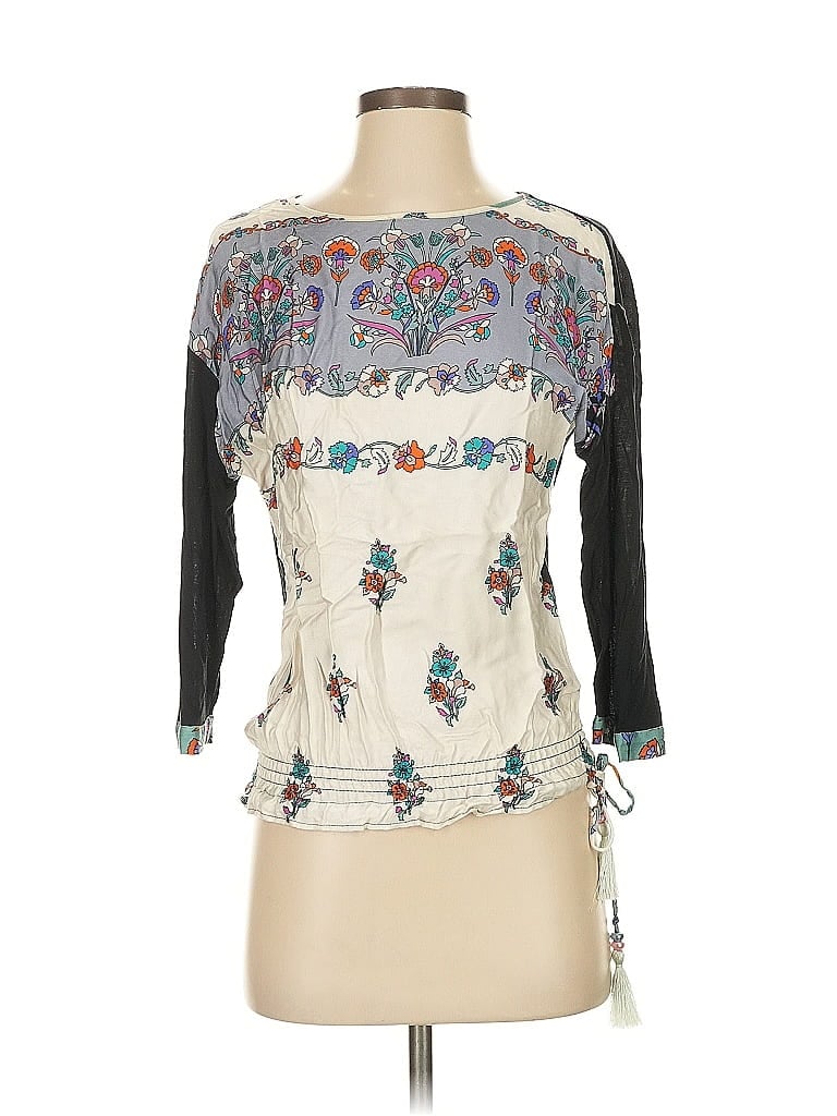 Tiny 100% Rayon Ivory 3/4 Sleeve Top Size XS - photo 1