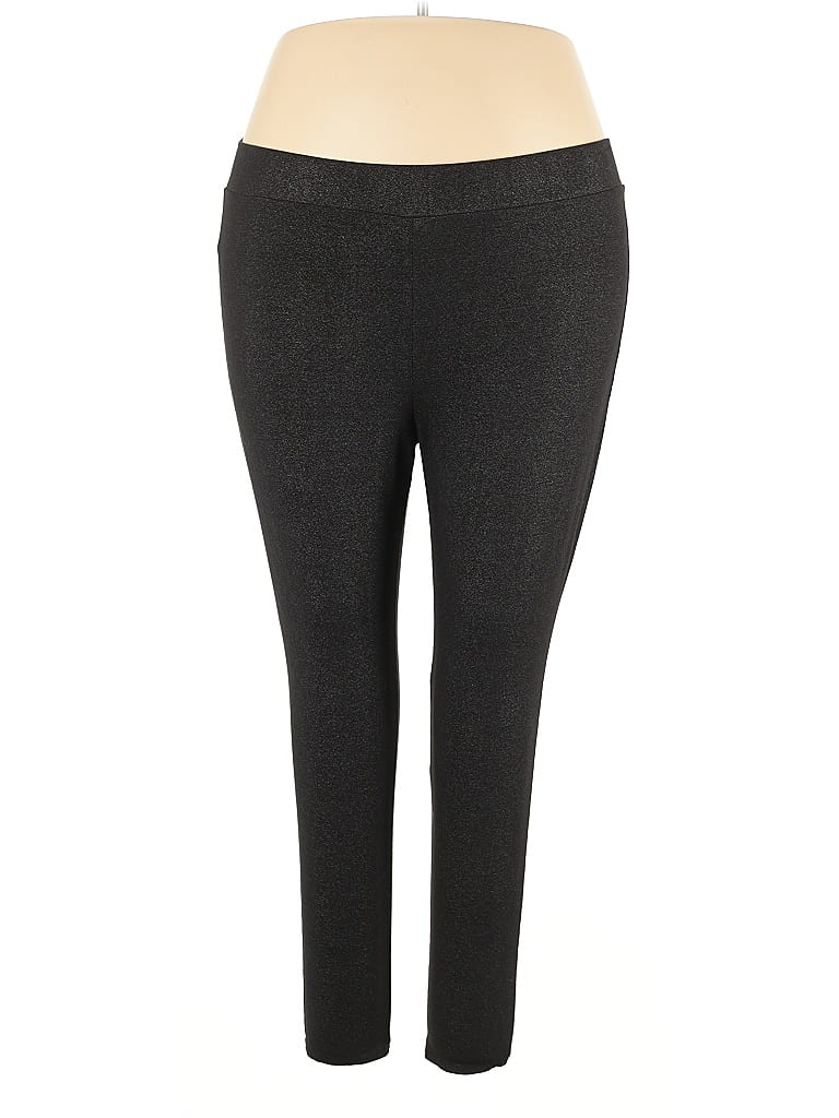 Torrid Solid Gray Black Leggings Size 3X 57 off ThredUp