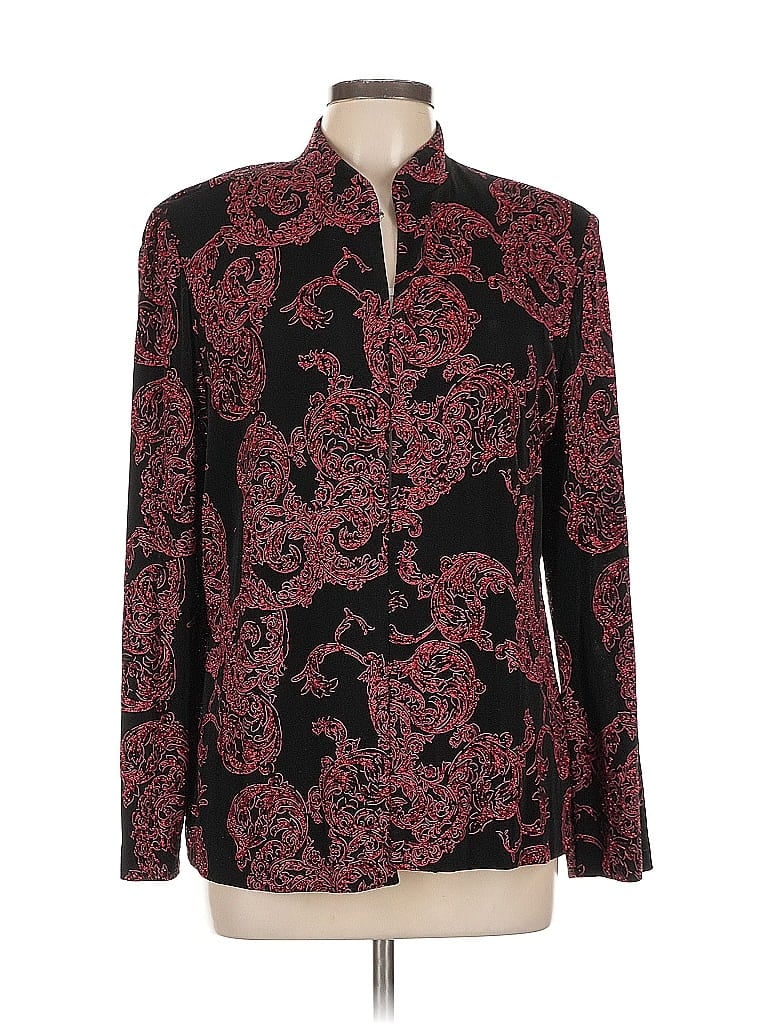 Alex Evenings 100% Acetate Paisley Red Blazer Size XL - photo 1