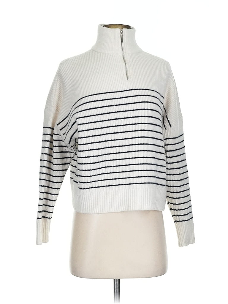 Pre-owned Mng Pullover Sweater In White