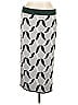 Eva Mendes by New York & Company Graphic Gray Casual Skirt Size L - photo 1