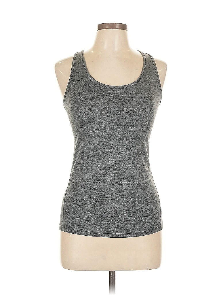 Pre-owned Unbranded Tank Top Gray Halter Neckline Tops