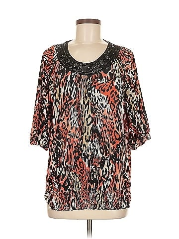 JM Collection 3/4 Sleeve Blouse (view 1)
