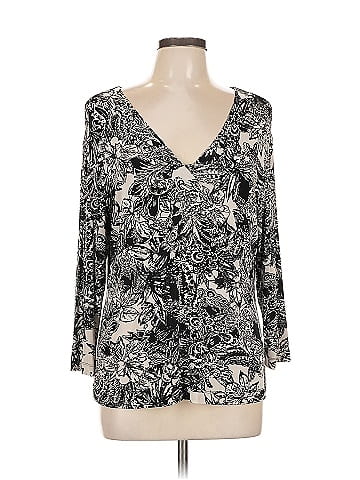 Travelers by Chico's 3/4 Sleeve T-Shirt (view 1)