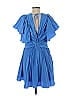 ML Monique Lhuillier 100% Polyester Blue Cocktail Dress Size 12 - photo 2