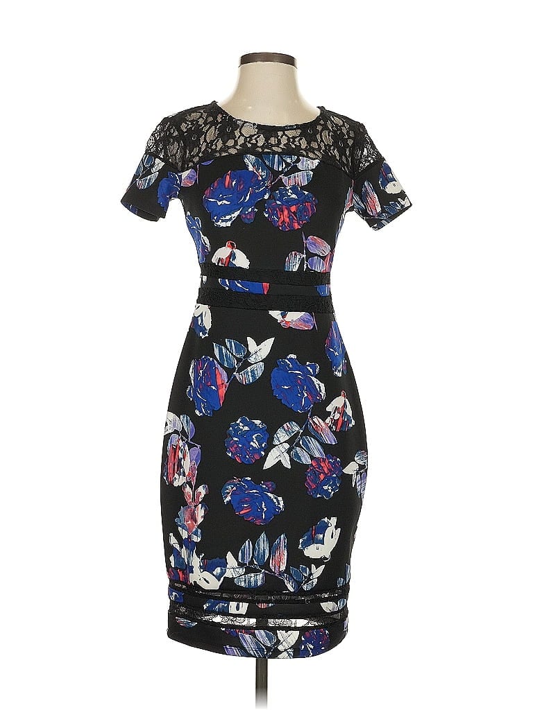 Pre-owned Belle + Sky Cocktail Dress In Black