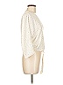 Express 100% Polyester Ivory White 3/4 Sleeve Blouse Size 9 - photo 4