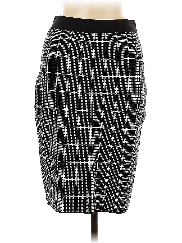 Pre-owned White House Black Market Formal Skirt In Gray