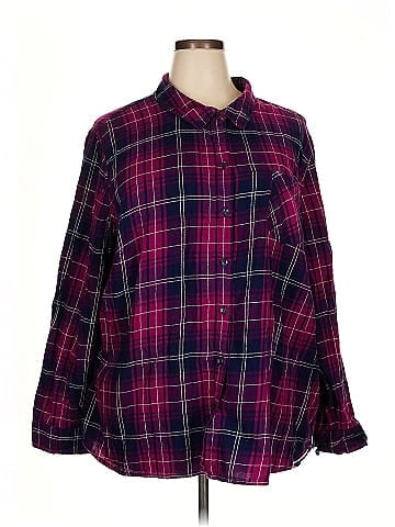 Faded Glory Long Sleeve Button-Down Shirt (view 1)