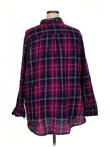 Faded Glory Long Sleeve Button-Down Shirt (view 2)