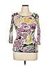 ETRO Purple 3/4 Sleeve Top Size EU (IT) 46 / US 10 - photo 1