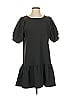 Lea & Viola Solid Gray Casual Dress Size S - photo 1