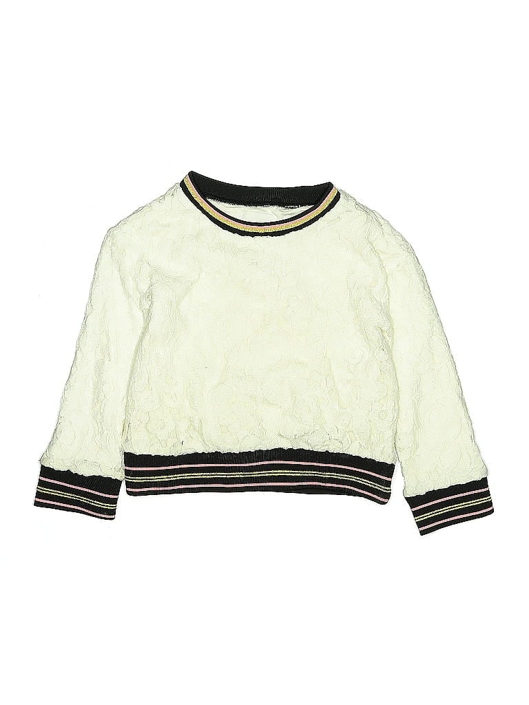 Pre-owned Rockets Of Awesome Kids' Long Sleeve Top Yellow Crew Neck Tops In Multi