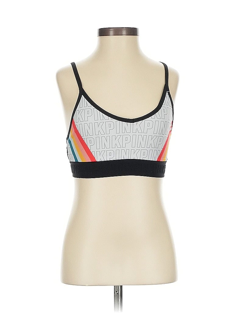 Pre-owned Victoria's Secret Pink Sports Bra In Silver