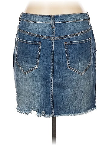 Soho JEANS NEW YORK & COMPANY Denim Skirt (view 2)