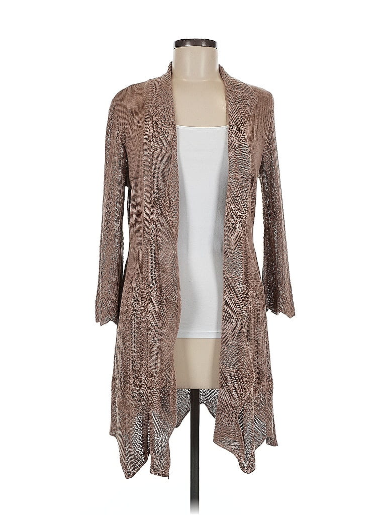 Carole Little Brown Cardigan Size M - photo 1